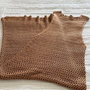 SHEIN Tan Knit Cover Up